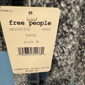 Free People Charcoal Knit Sweater